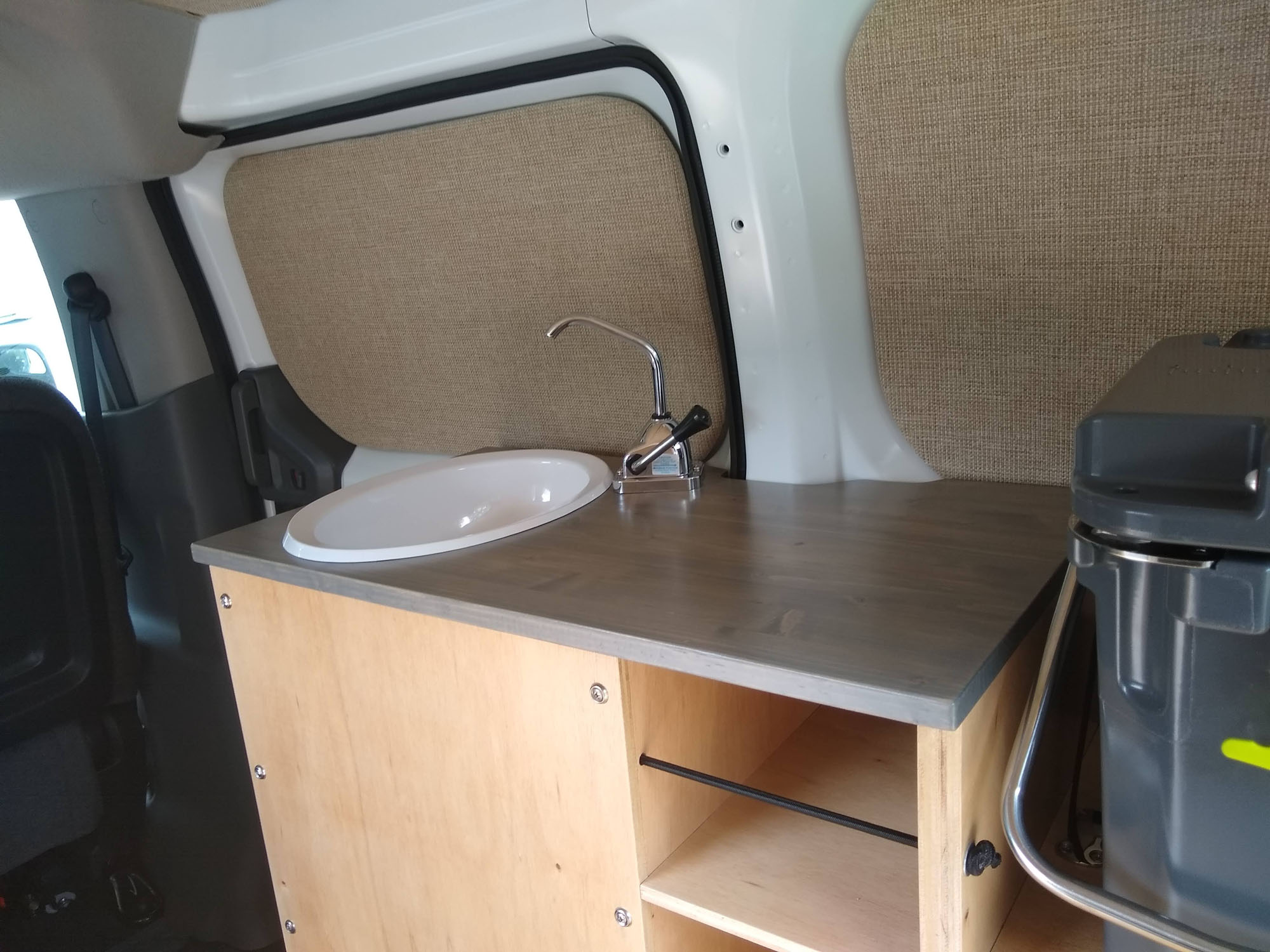 NV200 Camper Conversion - Custom Cabinet 1